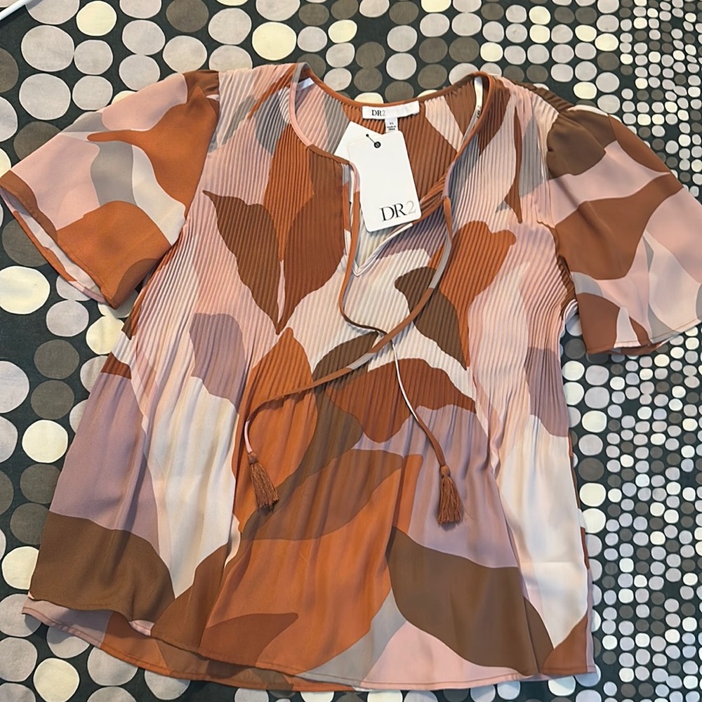 Dr2 XS Oversized short sleeve blouse